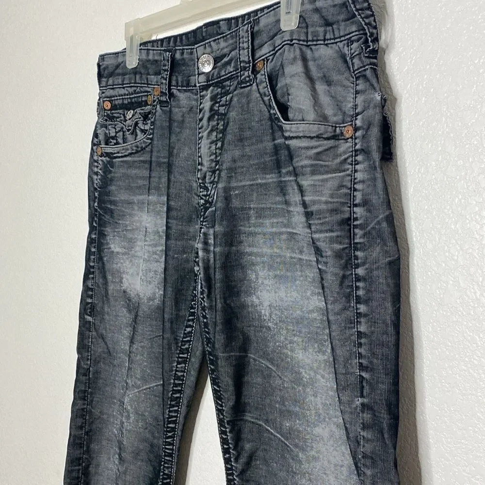 True Religion Men’s Ricky Vintage Style Stretch Jeans Size 33 x 26.5